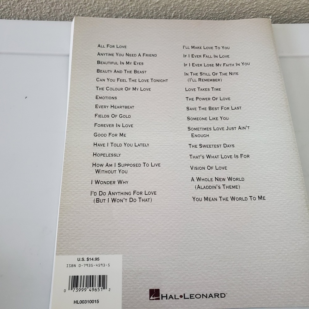 Love Songs of the 90's Sheet Music Songbook Piano Vocal Guitar Hal Leonard - Picture 6 of 9